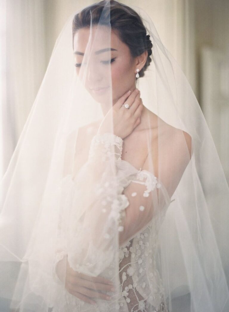 A veil drawn close, caught in soft, deliberate focus, Botias