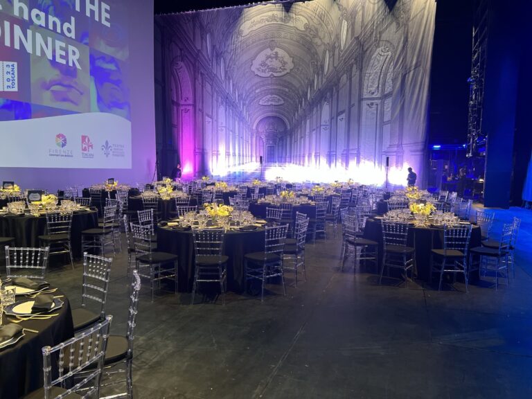 A gala dinner, Teatro del Maggio Musicale Fiorentino, Florence, Bottega dei fiori
