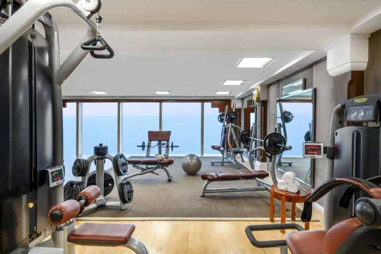 Talise Fitness gym with sea views, Burj Al Arab Jumeirah