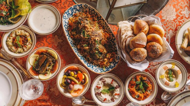 Arabic dishes served at Al Iwan, Burj Al Arab Jumeirah