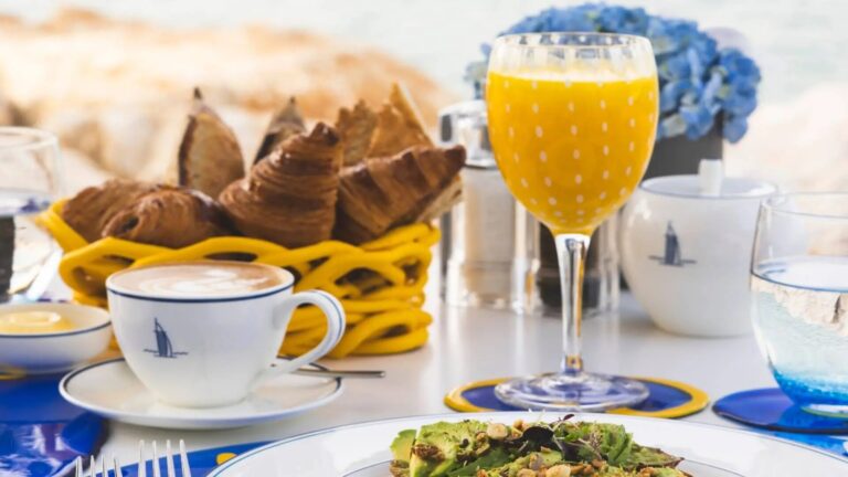 Breakfast table at Bab Al Yam, Burj Al Arab Jumeirah