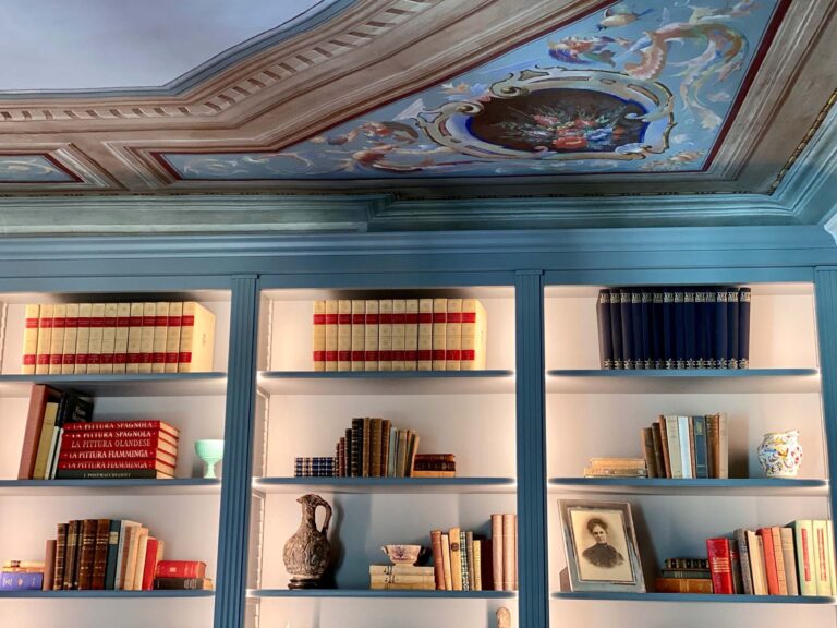 The frescoed library of the villa, Burlamacchi Villas