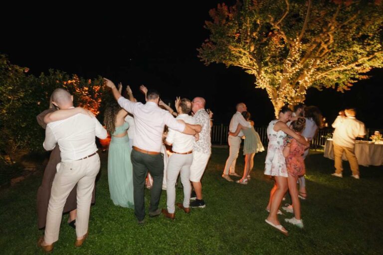 Dancing under the lit trees, Burlamacchi Villas