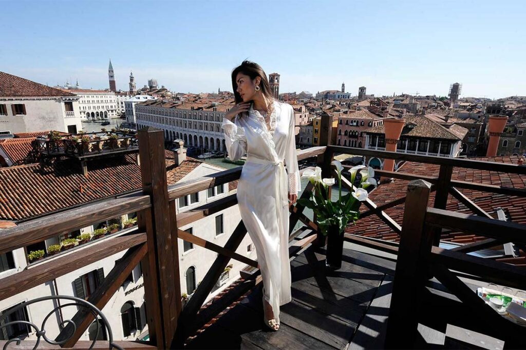 Vows in a painted hall or on the roof