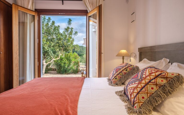 A room with a terrace and a view, Can Lluc Boutique Country Hotel