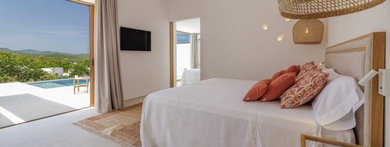 A bright room, opening to the gardens, Can Lluc Boutique Country Hotel