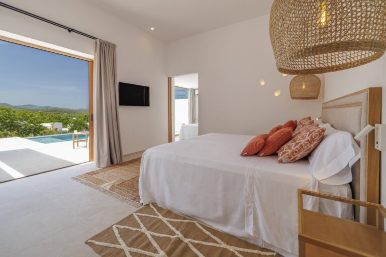 A villa bedroom with a view, Can Lluc Hotel