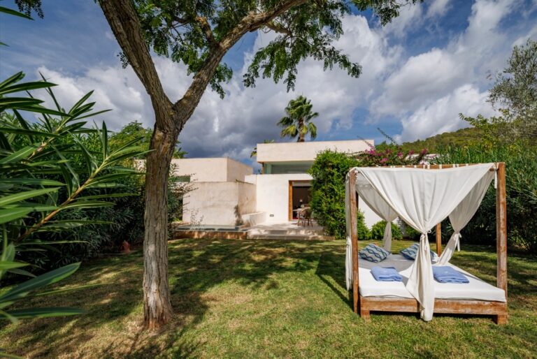 A garden villa bedroom, Can Lluc Hotel
