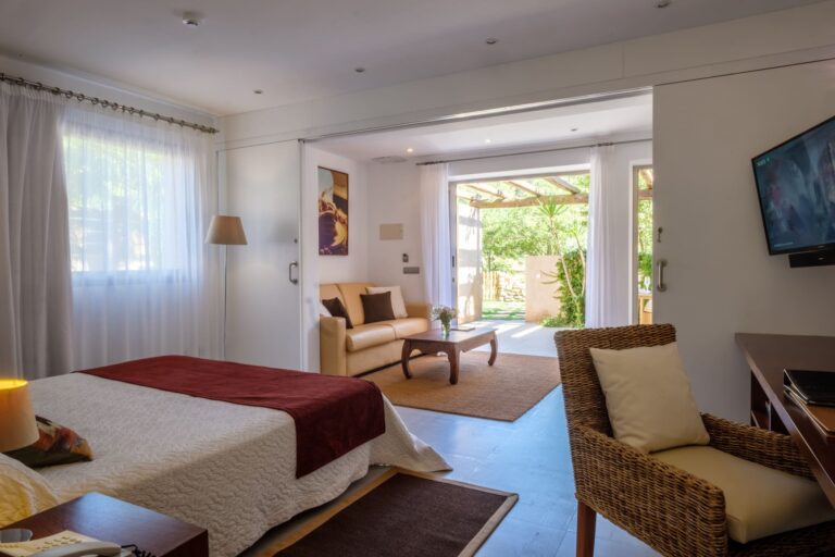 A family suite bedroom, Can Lluc Hotel