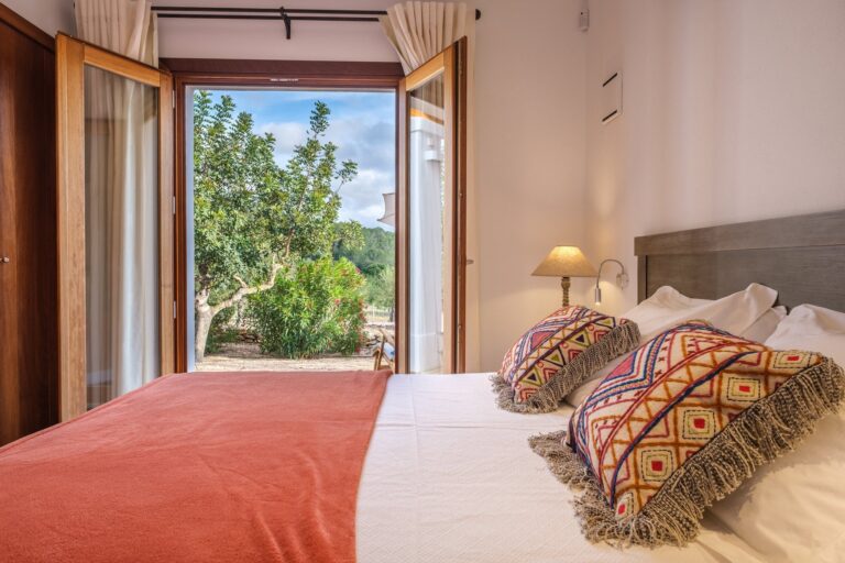 A two-bedroom villa bedroom, Can Lluc Hotel
