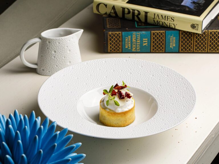 A plated dessert, Capri Palace Jumeirah