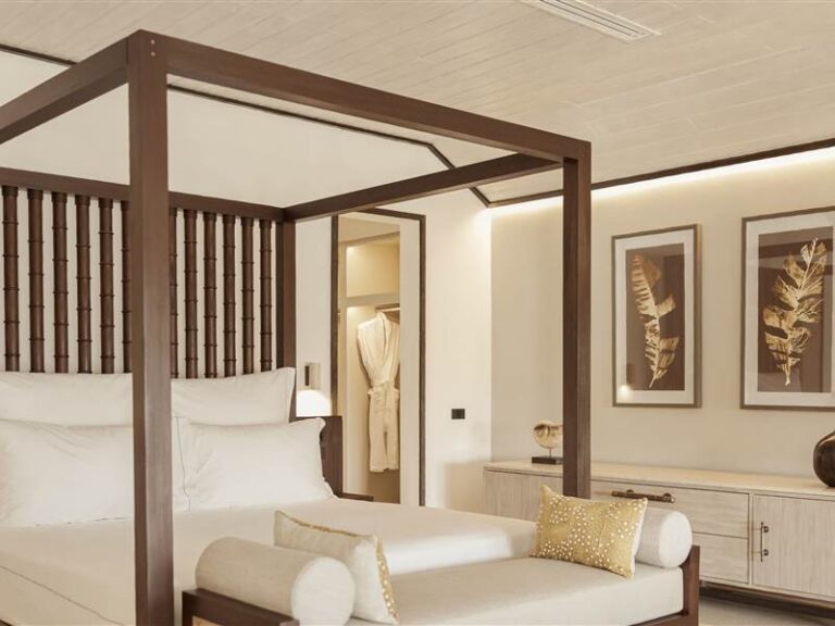 Garden Suite bedroom (rendered image), Carlisle Bay Antigua
