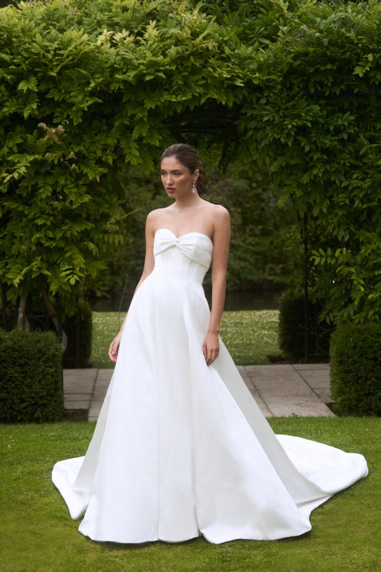 The Sunset Boulevard gown on a lawn, Caroline Castigliano