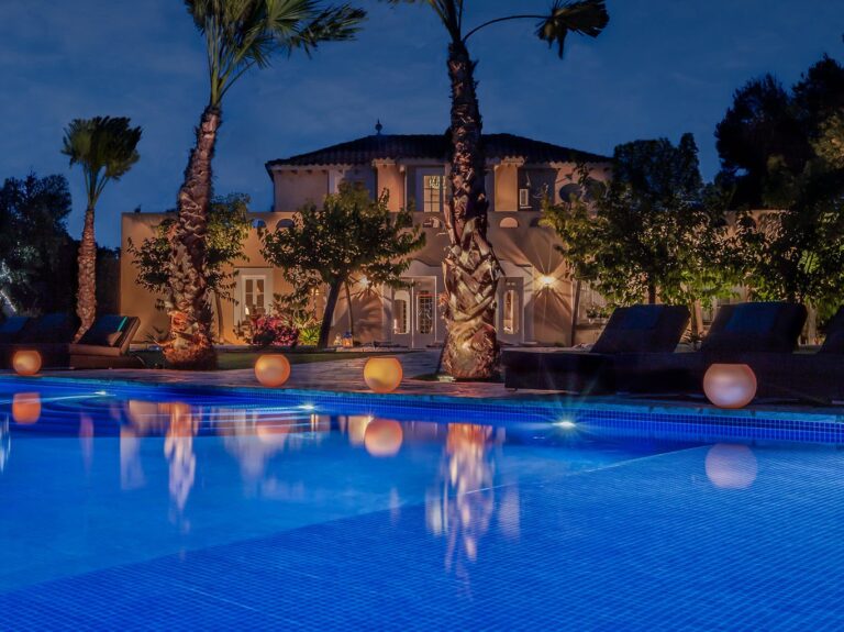 Casa Nova Estate at dusk, above the Garraf Natural Park, Casa Nova Estate