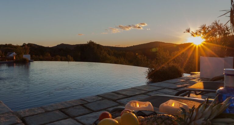 The view across the Garraf hills, Casa Nova Estate