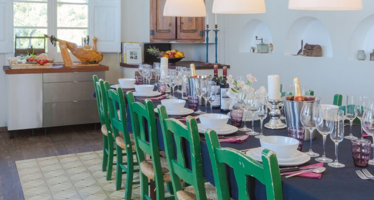 A banquet table set in the estate, Casa Nova Estate