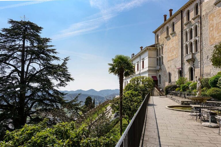 The terrace walk above the town, Castel Brando