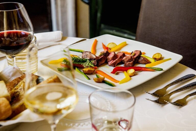 A dish from the kitchen of All'Antica Ala, Castello Bevilacqua