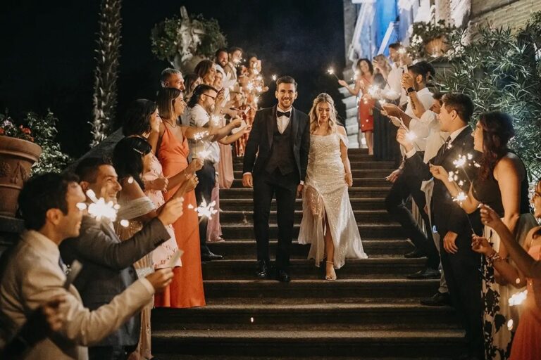 A Sparkler Send-Off, Castello di Collegno