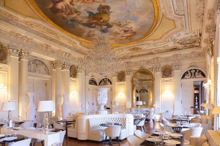 Le Salon Blanc, Beneath a Painted Ceiling, Château de Ferrières