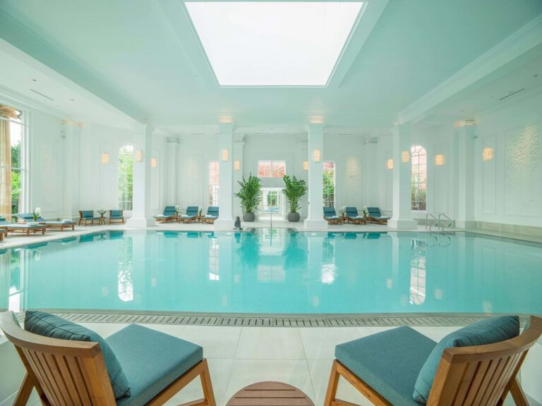 The indoor swimming pool at the spa, Chewton Glen Hotel & Spa