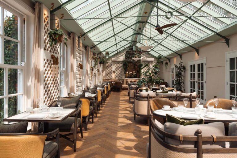 The Dining Room, a fine-dining setting, Chewton Glen Hotel & Spa