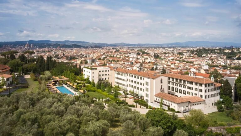 Collegio alla Querce from the Air, Above Florence, Collegio alla Querce