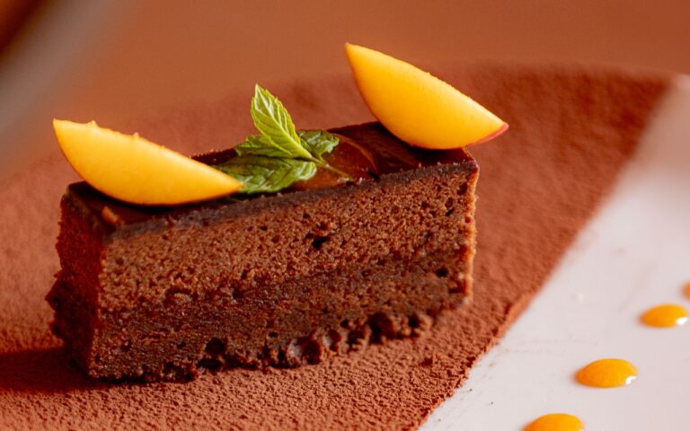 A Dessert at I Granai, ColleMassari Hospitality