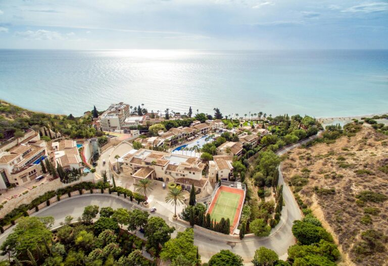 Aerial view of the resort above Pissouri Bay, Columbia Beach Resort