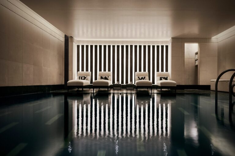 The pool at Aman Spa, The Connaught