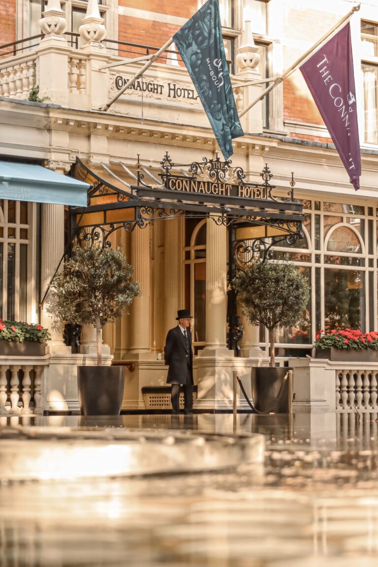 The Connaught entrance on Carlos Place, The Connaught