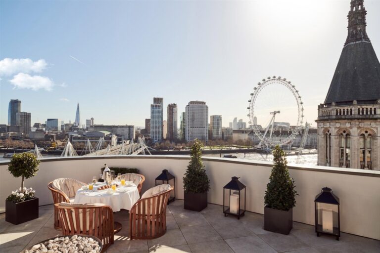 The terrace of the Royal Penthouse