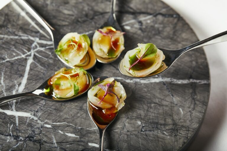 Canapés by the Corinthia London chefs
