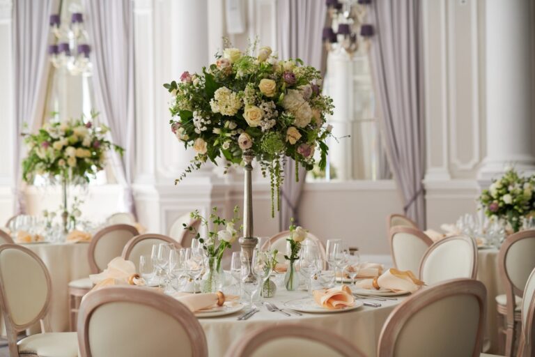 Table styling for a wedding at Corinthia London
