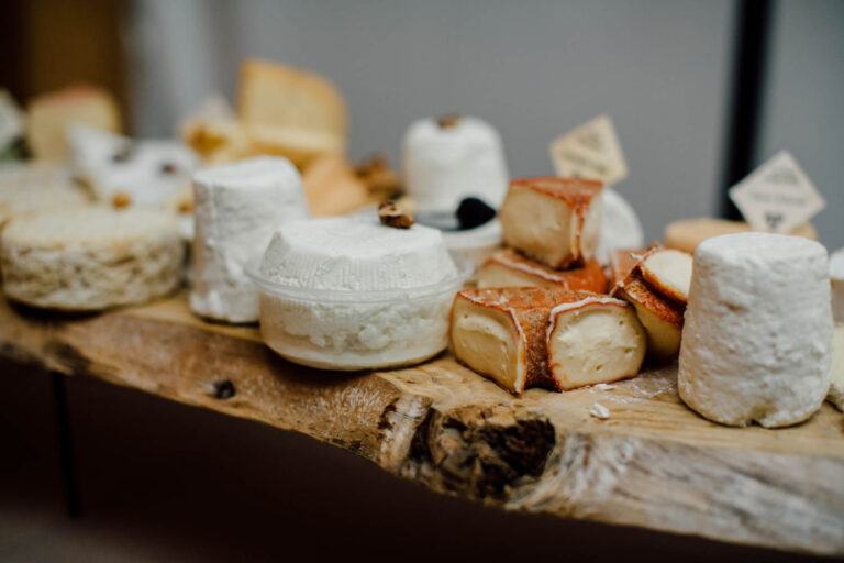 A board of French cheeses, from a French chateau wedding, Cottonwood Studios