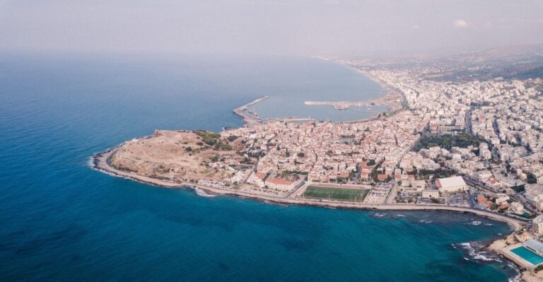 An aerial view of Chania and its harbour on the north coast of Crete, Crete for Love
