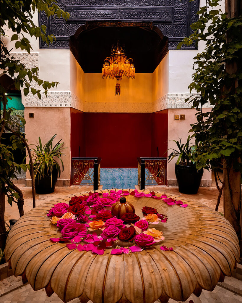 A restored riad in the old medina