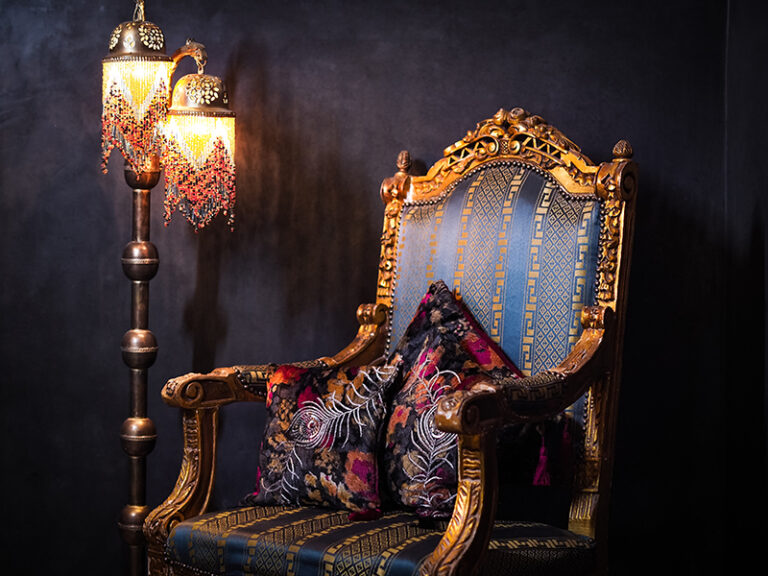 Chair and Syrian light in The State of Grace, Dar Jaguar