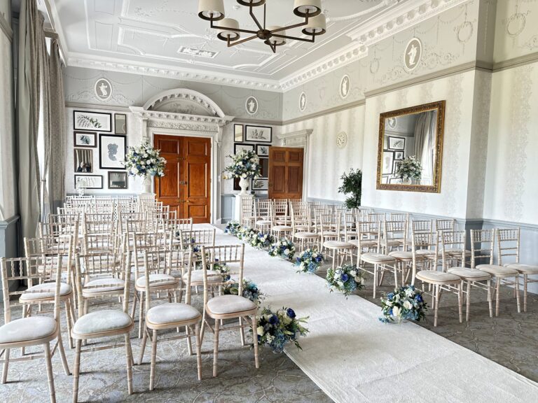 The Palmer Suite set for a ceremony, De Vere Wokefield Estate