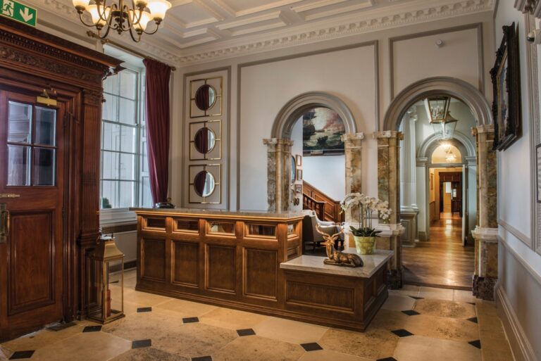 The reception area of the mansion, De Vere Wokefield Estate