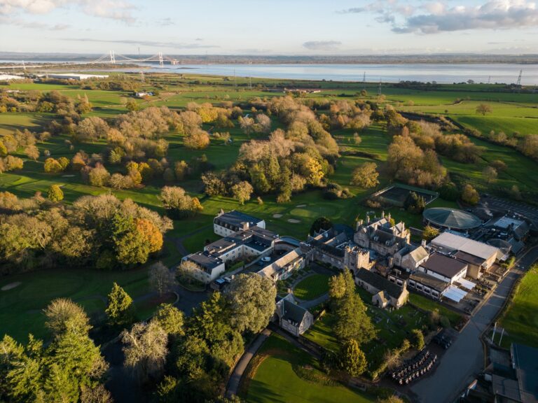 Aerial view of the hotel and its parkland, Delta Hotels St. Pierre Country Club