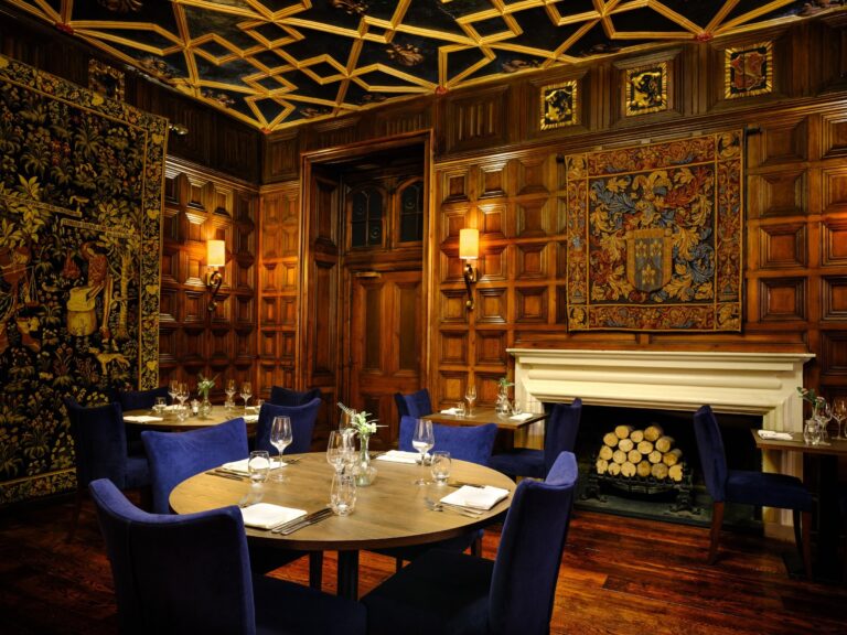 The panelled room with its carved ceiling, Delta Hotels St. Pierre Country Club