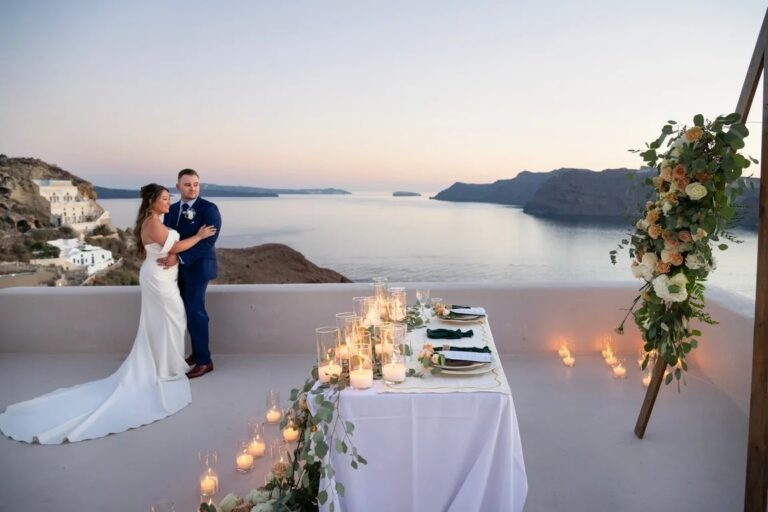 A candlelit dinner for two at Love Cave Venue, Santorini, Diamond Rock Santorini