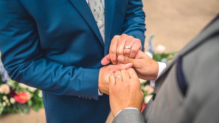 Rings exchanged at a Disney Fairy Tale Wedding, Disneyland Paris