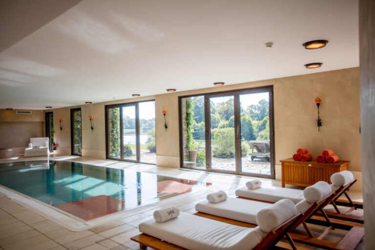 The thermal bath at Le Moulin, Domaine des Etangs, Auberge Collection