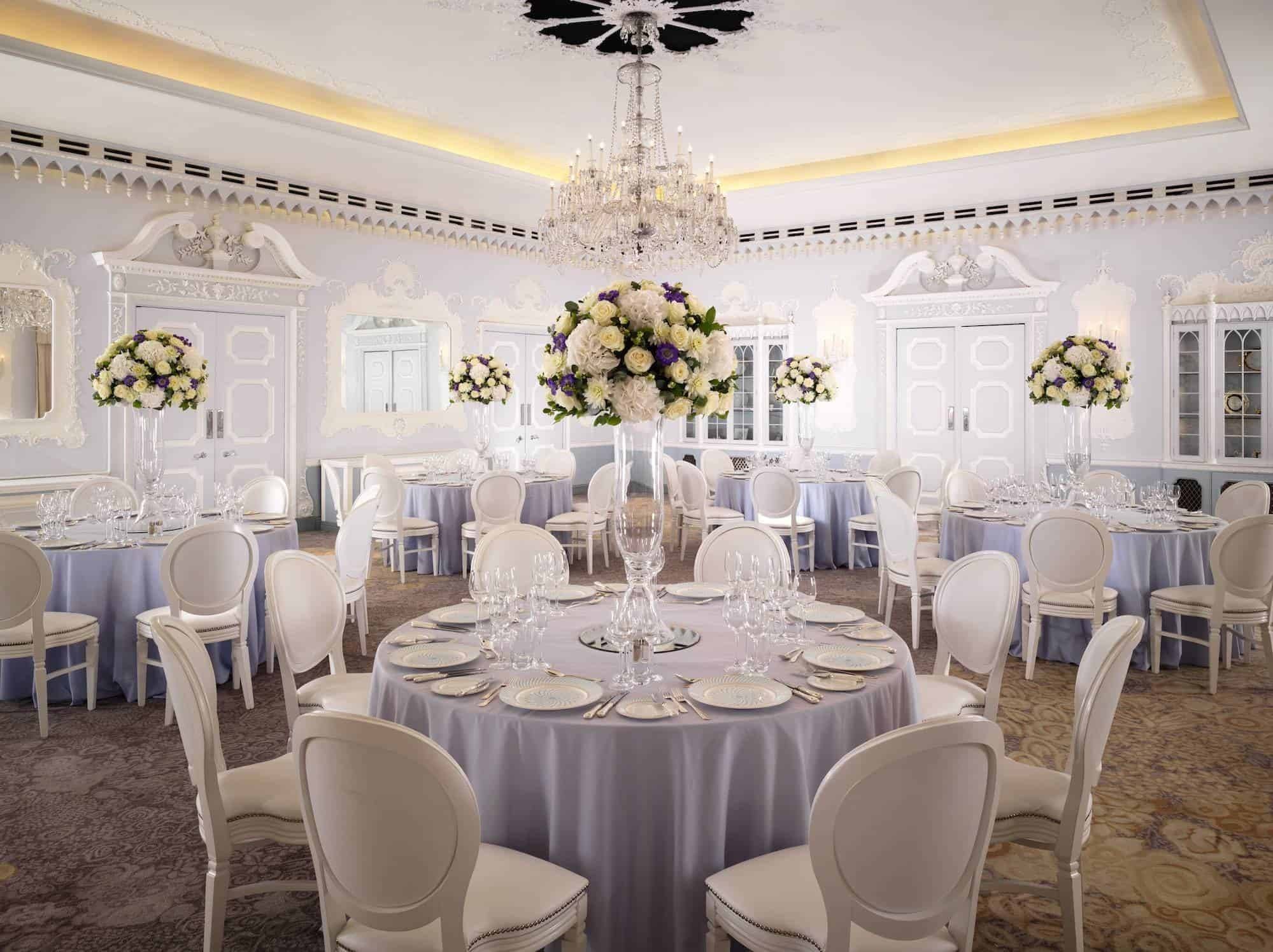 dorchester review the dorchester orchid room white chair dinner highres 1