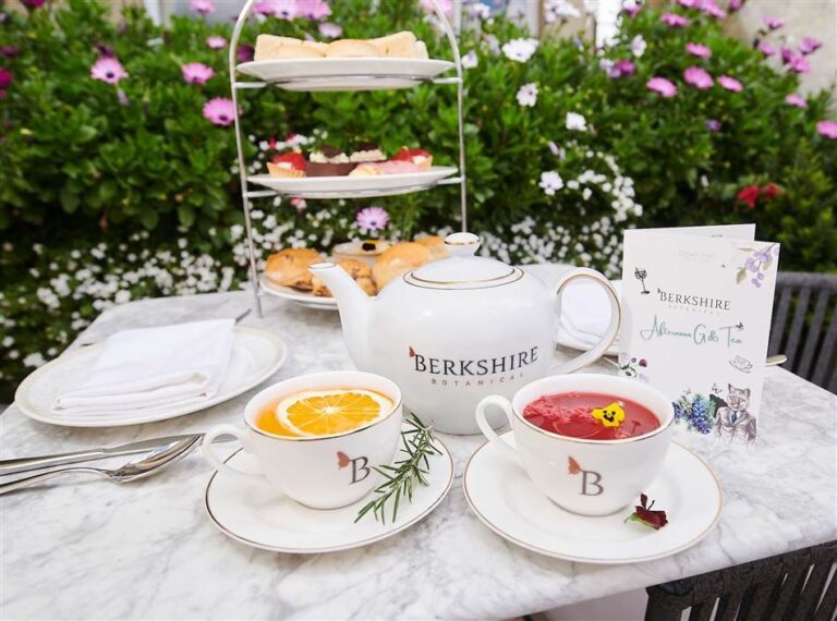 Afternoon tea in the garden, Down Hall Country House Hotel