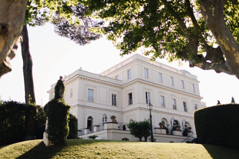 Facade and gardens of Villa Miani on Monte Mario, Rome, Dream Weddings By Francesca Resciniti