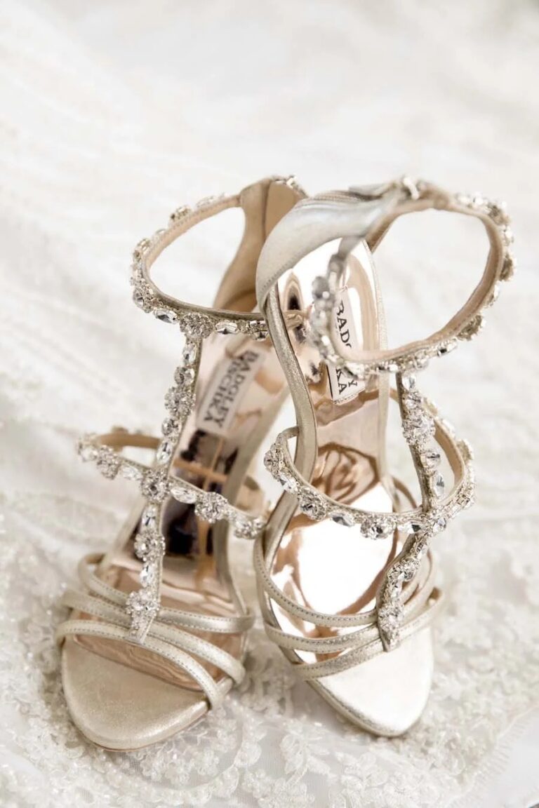 Embellished bridal sandals, Montage Laguna Beach, Duke Photography