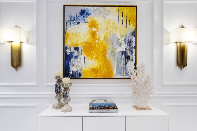 An art-filled salon at El Martinete, El Martinete Villa